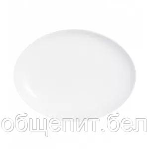Блюдо овальное Luminarc 33*25 см, стеклокерамика, белый цвет, ARC, Франция (/6/24) - фото 2 - id-p165771208