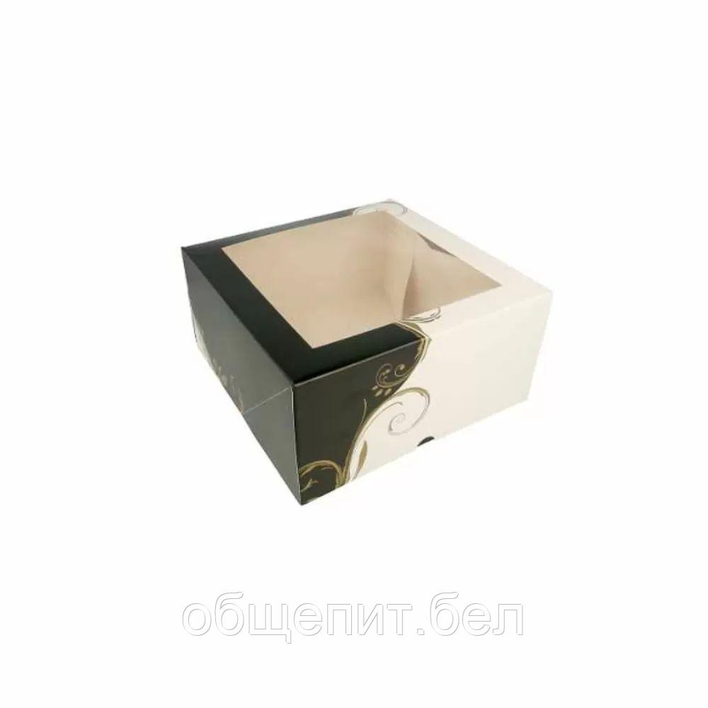 Коробка для торта с окном 24*24*12 см, белая, картон, Garcia de PouИспания
