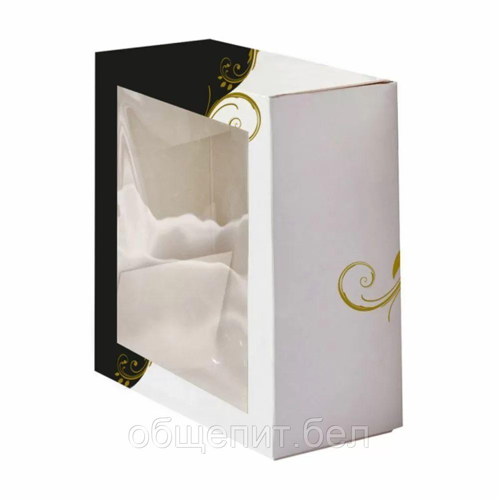 Коробка для торта с окном 32*32*10 см, белая, картон, Garcia de PouИспания - фото 1 - id-p165774363