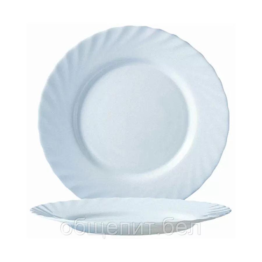 Блюдо круглое Luminarc Trianon 27,5 см, стеклокерамика, белый цвет, ARC, Франция - фото 1 - id-p165771218