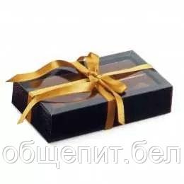 Коробка для шоколада с крышкой и разделителями, 14,5*7,5*3,5 см, черная, картон, 50 шт/уп, Garcia de - фото 2 - id-p165774370