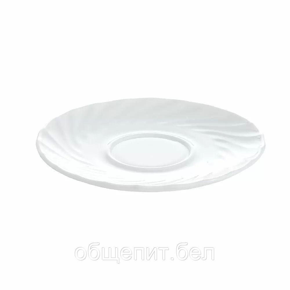 Блюдце Luminarc Trianon 14,5 см, стеклокерамика, белый цвет, ARC, Франция