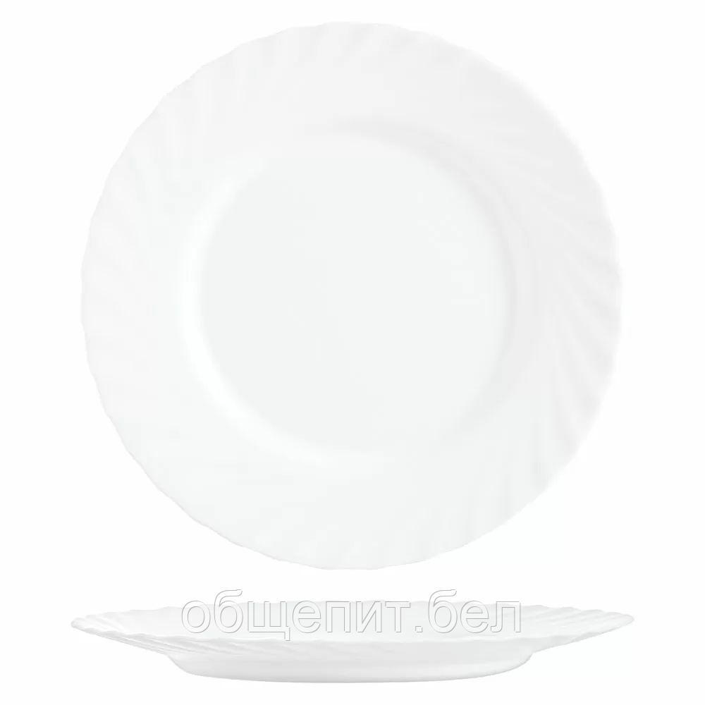 Тарелка Luminarc Trianon 19,5 см, стеклокерамика, белый цвет, ARC, Франция - фото 1 - id-p165771229