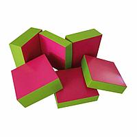 Коробка для кондитерских изделий 23*23*8 см, фуксия-зеленый, картон, Garcia de Pou