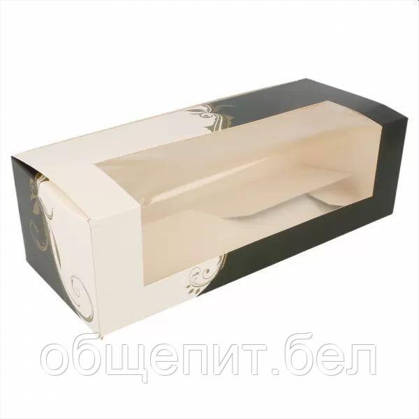 Коробка для торта с окном 26*11*8 см, белая, картон, Garcia de PouИспания - фото 2 - id-p165774403