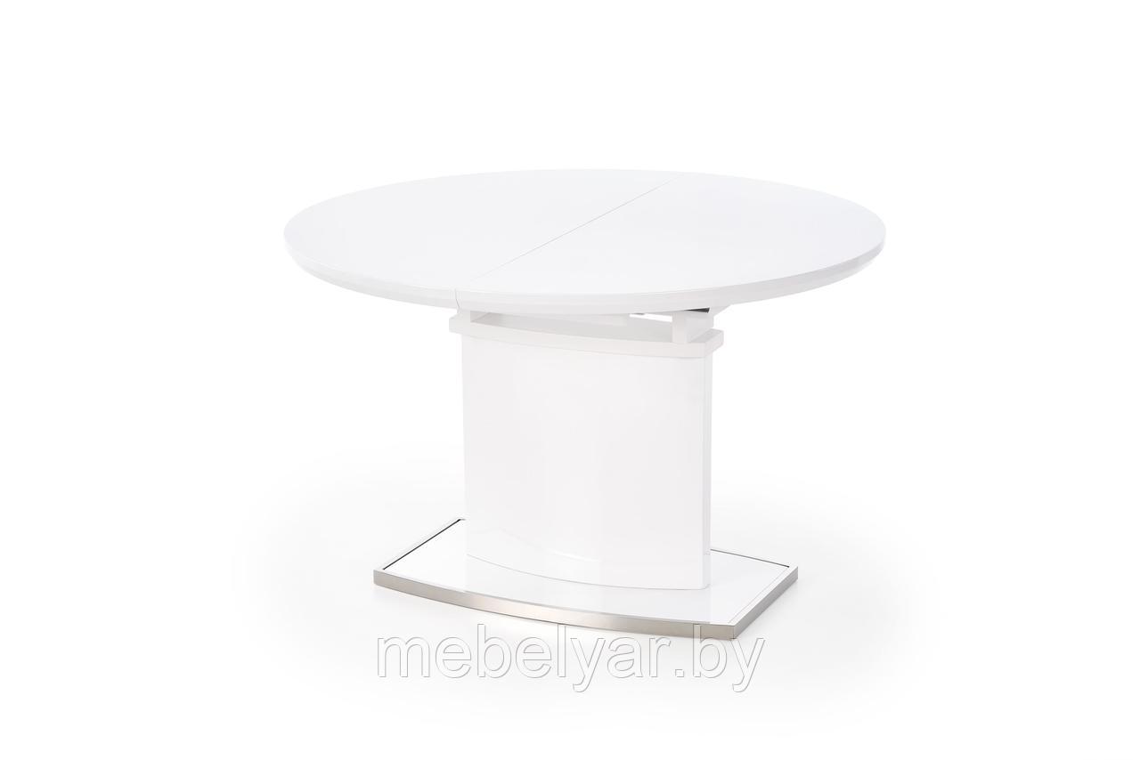 Стол обеденный HALMAR FEDERICO раскладной белый 120-160/120/76 - фото 2 - id-p165768832