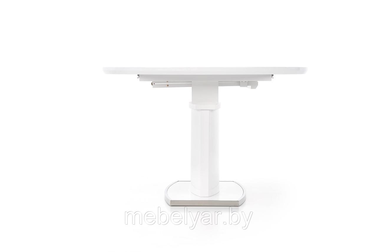Стол обеденный HALMAR FEDERICO раскладной белый 120-160/120/76 - фото 4 - id-p165768832