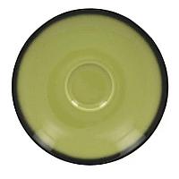 Блюдце RAK Porcelain LEA Light green (зеленый цвет) 15 см (к чашке 81223783)
