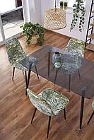 Стол обеденный HALMAR NEXT стекло/дуб медовый, 130/80/75, фото 1
