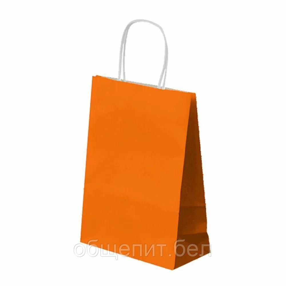 Пакет для покупок с ручками 26+14*32 см, апельсиновый, бумага, Garcia de PouИспания - фото 1 - id-p165774465