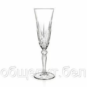 Бокал флюте для шампанского RCR Style Melodia 160 мл, хрустальное стекло, Италия - фото 2 - id-p165771331