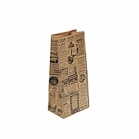 Пакет для покупок без ручек "Газета" 15+10*32 см, крафт-бумага, Garcia de PouИспания