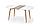 Стол обеденный HALMAR EDWARD раскладной белый/дуб медовый 120-200/100/75, фото 3
