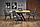 Стол обеденный HALMAR FERGUSON раскладной, дуб натуральный/черный, 160-220/90/75, фото 2