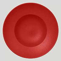 Тарелка RAK Porcelain NeoFusion Ember круглая глубокая, 26 см (алый цвет)