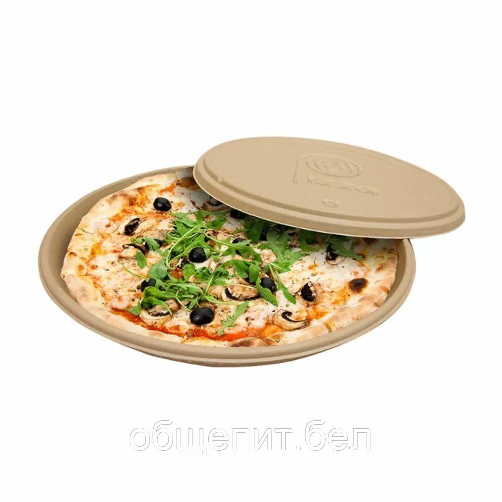 Коробка для пиццы Bionic 35,7*3,3 см, сахарный тростник, без крышки, Garcia de Pou (крышка арт 81211 - фото 1 - id-p165773187