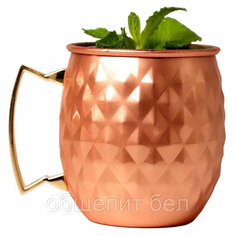 Коктейльная кружка металлическая "Moscow Mule", 500 мл, P.L.- Barbossa - фото 1 - id-p165781969