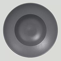 Тарелка RAK Porcelain NeoFusion Stone круглая глубокая, 26 см (серый цвет)
