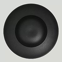 Тарелка RAK Porcelain NeoFusion Volcano круглая глубокая, 26 см (черный цвет)