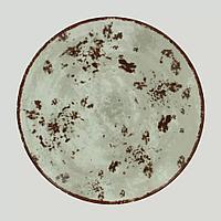 Тарелка RAK Porcelain Peppery круглая плоская 21 см, серый цвет