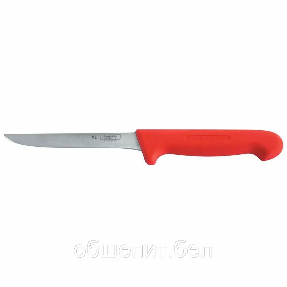 Нож PRO-Line обвалочный 15 см, красная пластиковая ручка, P.L. Proff Cuisine - фото 1 - id-p165778118