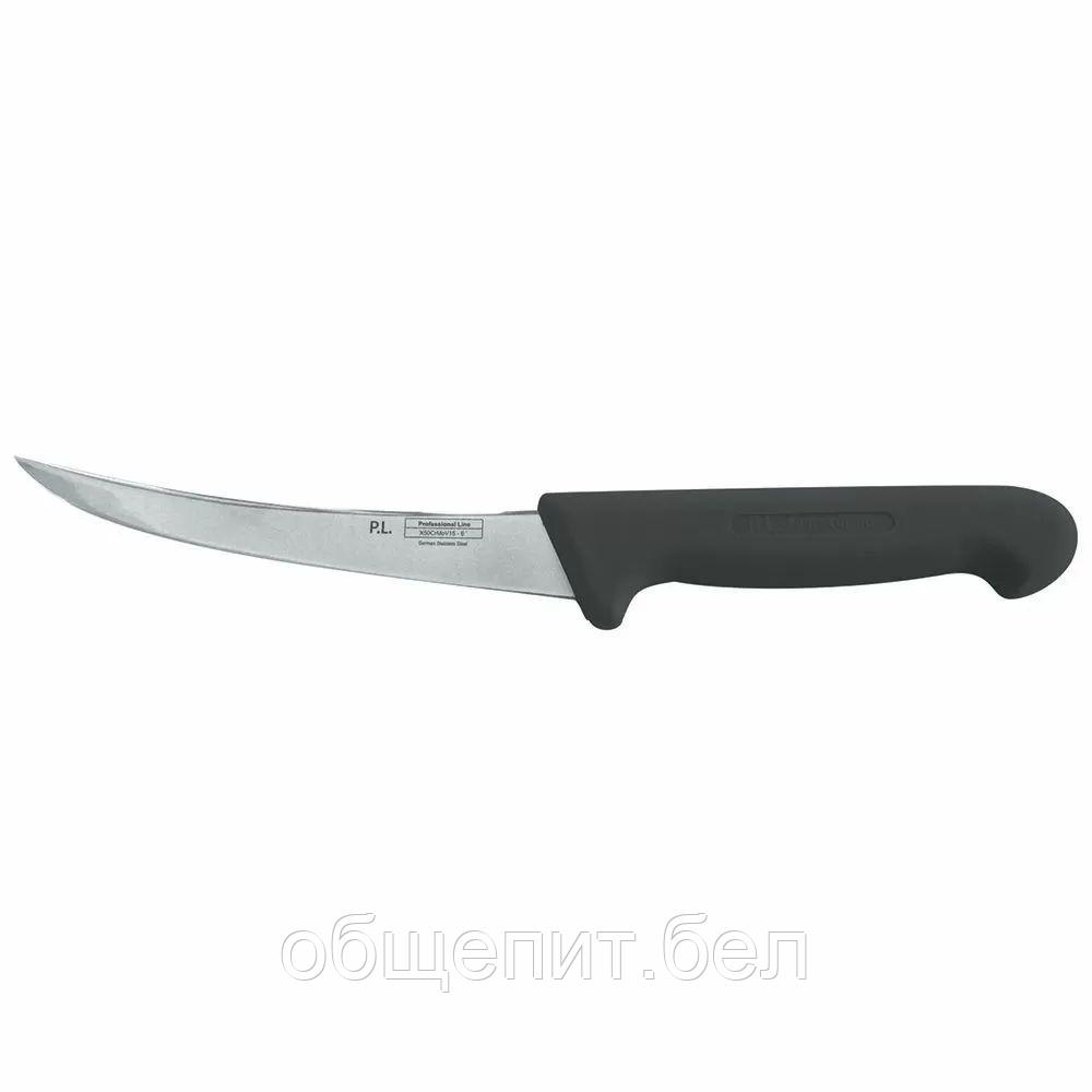 Нож PRO-Line обвалочный 15 см, черная пластиковая ручка, P.L. Proff Cuisine - фото 1 - id-p165778120