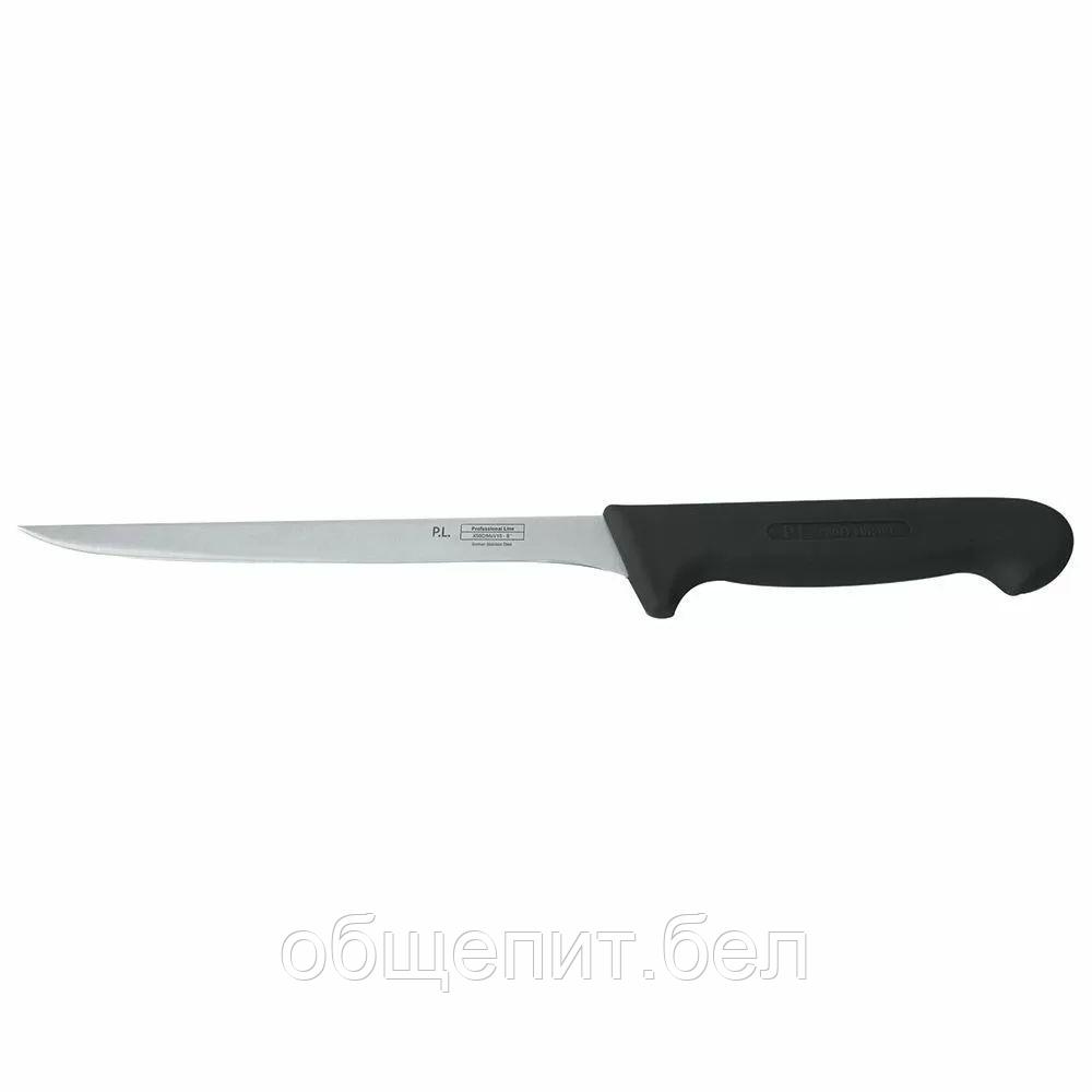 Нож PRO-Line филейный 20 см, черная пластиковая ручка, P.L. Proff Cuisine - фото 1 - id-p165778127