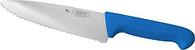 Нож PRO-Line поварской, синяя пластиковая ручка, волнистое лезвие, 25 см, P.L. Proff Cuisine