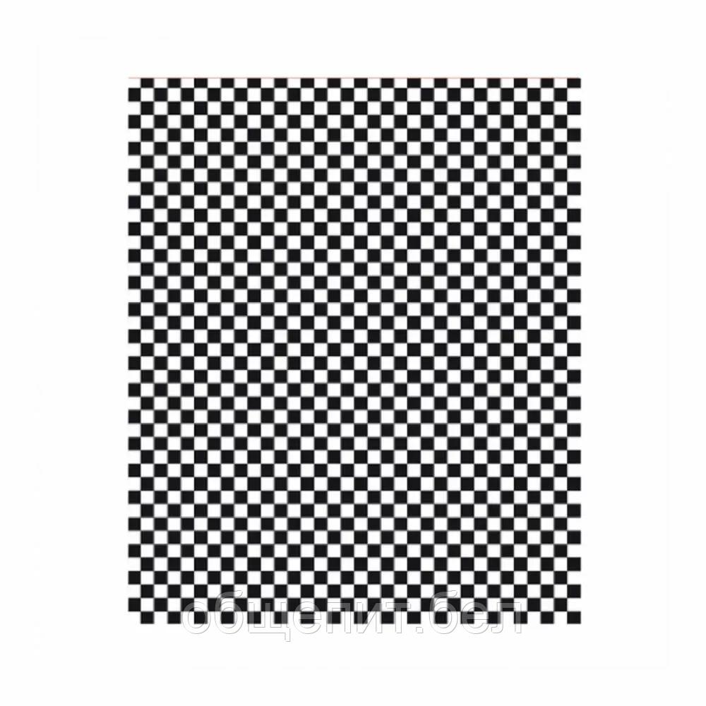 Упаковочная бумага "Чёрно-белая клетка", 28*34 см, 1000 шт/уп, жиростойкий пергамент, Garcia de Pou - фото 1 - id-p165774990