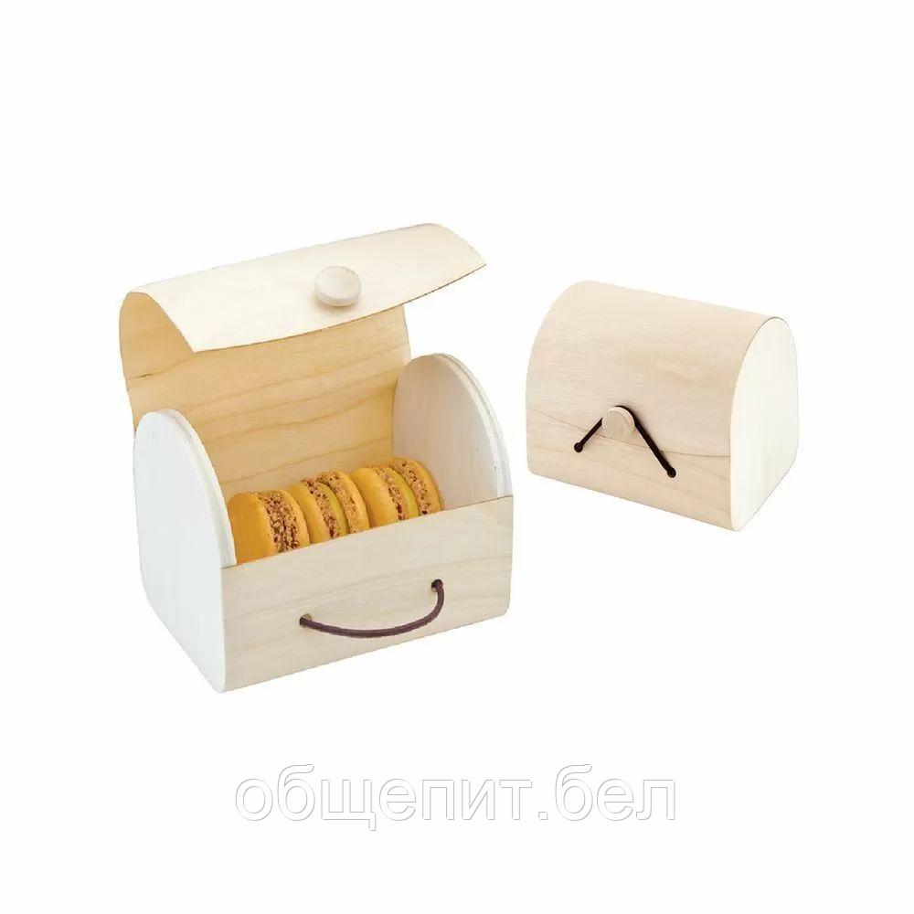 Коробка для 3 макарон, 11*5*8 см, деревянный шпон, Garcia de PouИспания - фото 1 - id-p165776236