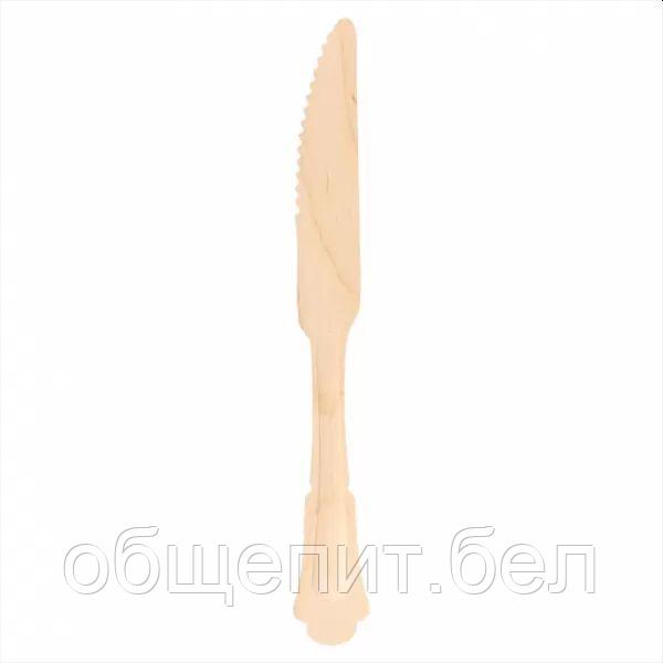 Нож одноразовый "Классика" 20,4 см, 100 шт, дерево, Garcia de PouИспания - фото 2 - id-p165773301
