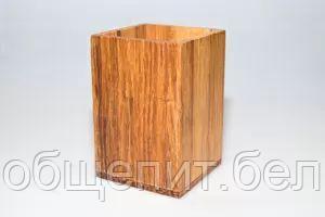 Подставка для столовых приборов 10*10*15 см, бамбук, P.L. Proff Cuisine - фото 2 - id-p165776241