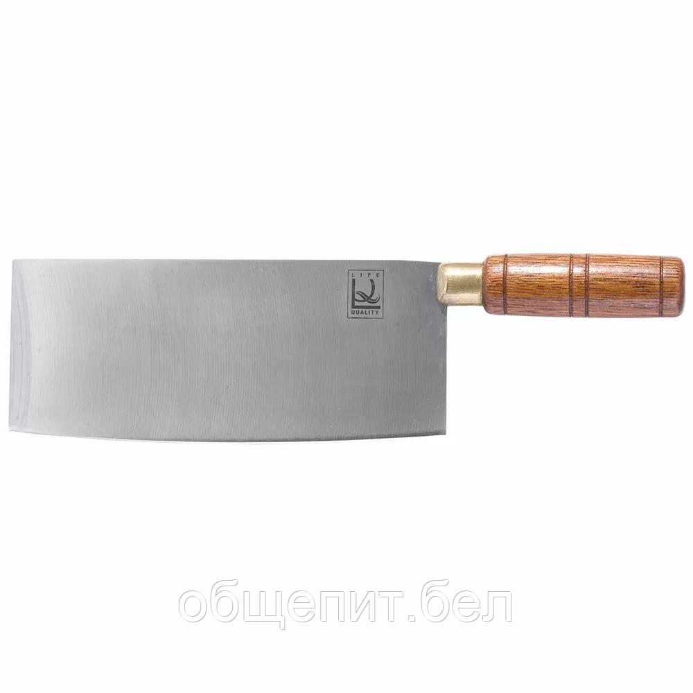 Нож "Китайский" 20*8 см, деревянная ручка, P.L. Proff Cuisine - фото 1 - id-p165778217