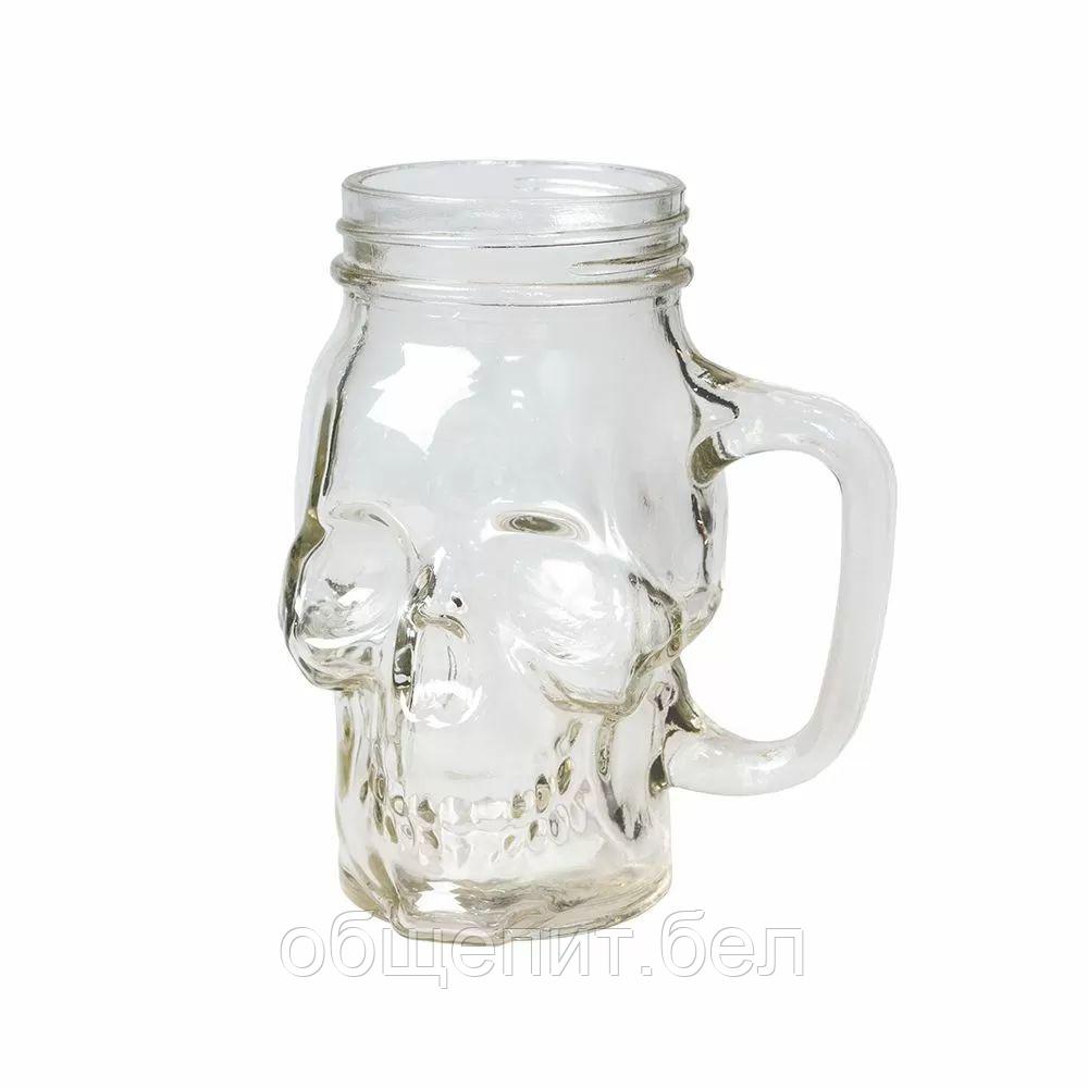 Банка для подачи соков/коктейлей "Череп", 450 мл, P.L. - BarWare - фото 1 - id-p165772212