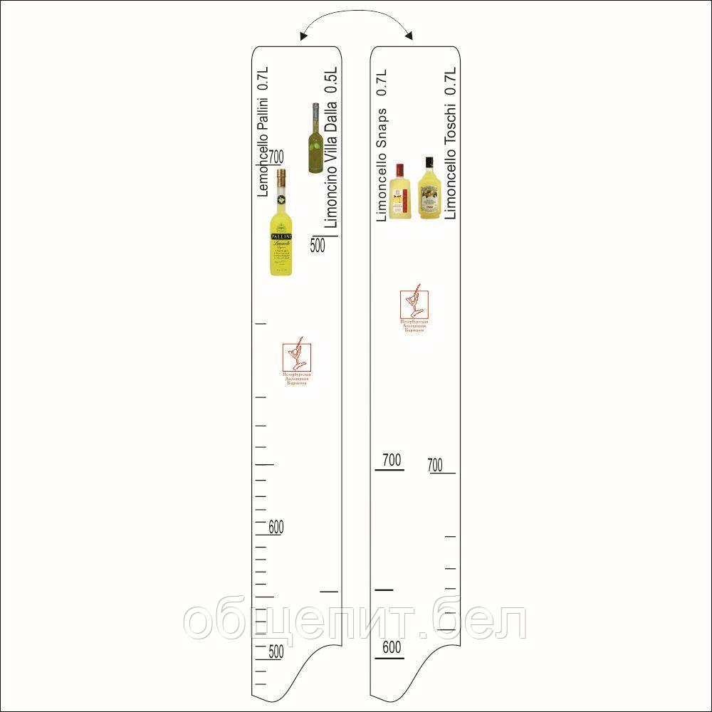Барная линейка Lemoncello Pallini, Snaps, Toschi (0.7 л) Villa Dalla (0.5 л), P.L. Proff Cuisine