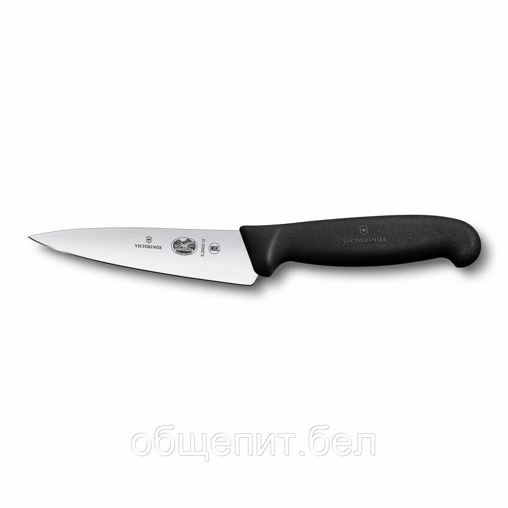 Нож поварской Victorinox Fibrox 12 см, ручка фиброкс черная - фото 1 - id-p165778272