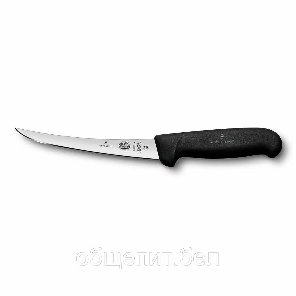 Нож обвалочный Victorinox Fibrox, супер-гибкое лезвие, 15 см, изогнутый - фото 1 - id-p165778276