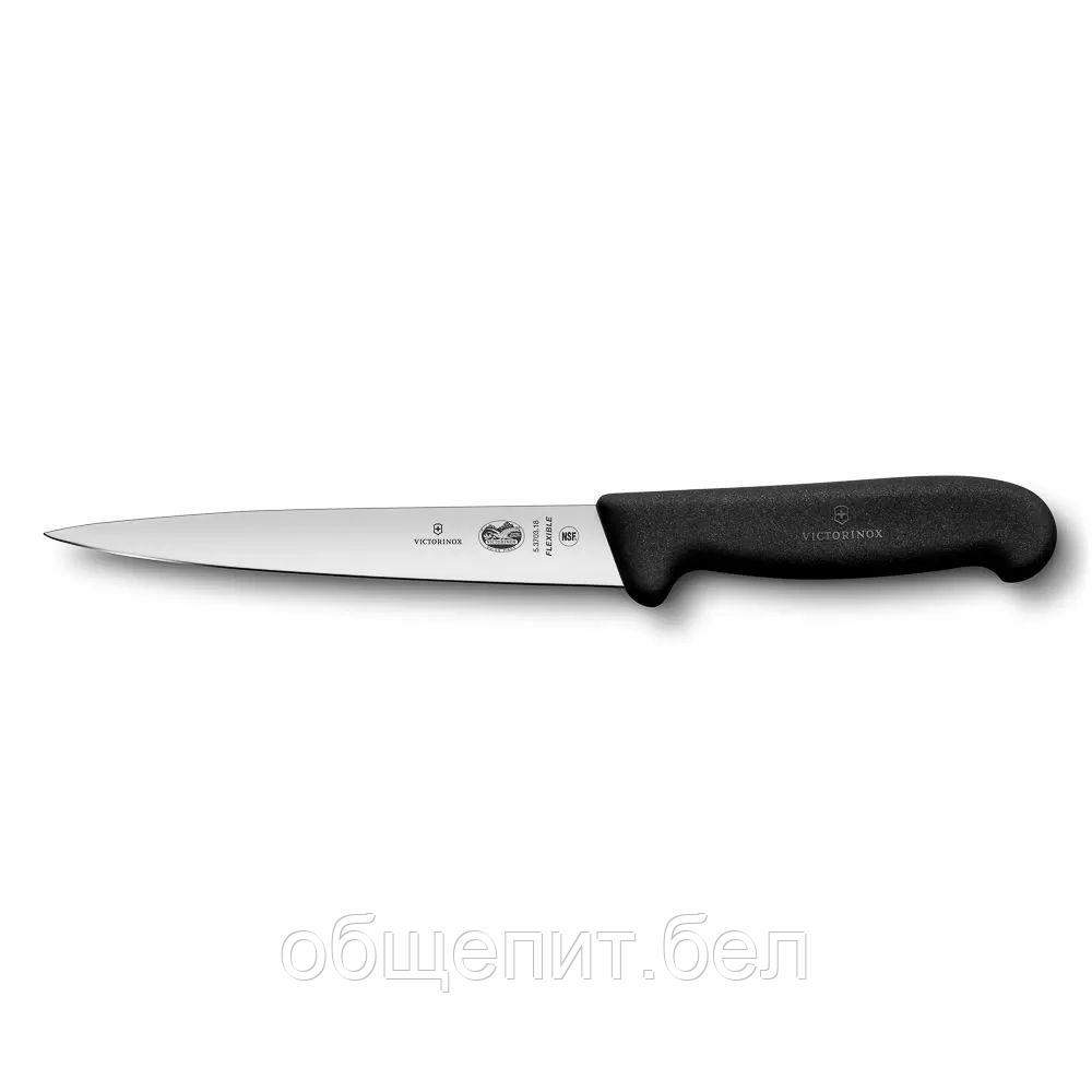 Нож филейный Victorinox Fibrox, гибкое лезвие, 18 см, ручка фиброкс - фото 1 - id-p165778278