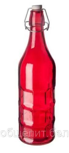 Бутылка красная с крышкой 1 л, стекло, P.L. Proff Cuisine - фото 2 - id-p165772244