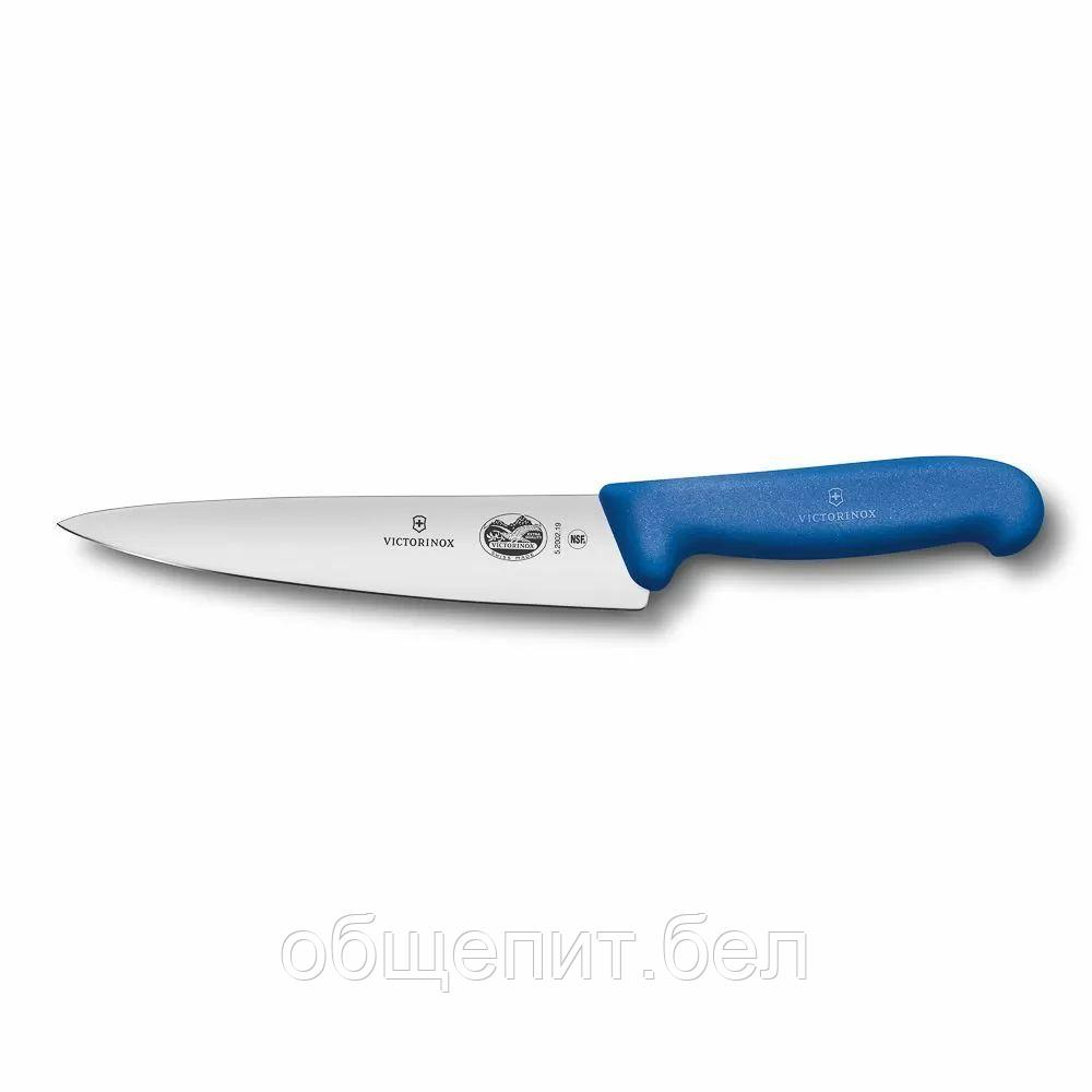 Универсальный нож Victorinox Fibrox 19 см, ручка фиброкс синая - фото 1 - id-p165778284