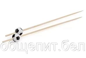 Пика "Футбольный мяч", бамбук, 100 мм, 100 шт