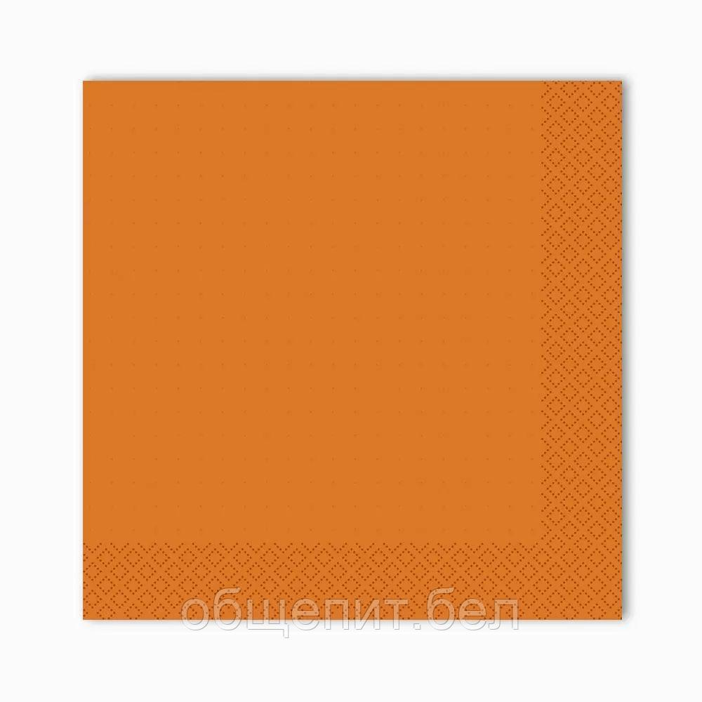 Салфетки Gratias однослойные 24*24 см оранжевые, 400 шт/уп, сложение 1/4 - фото 1 - id-p165775380