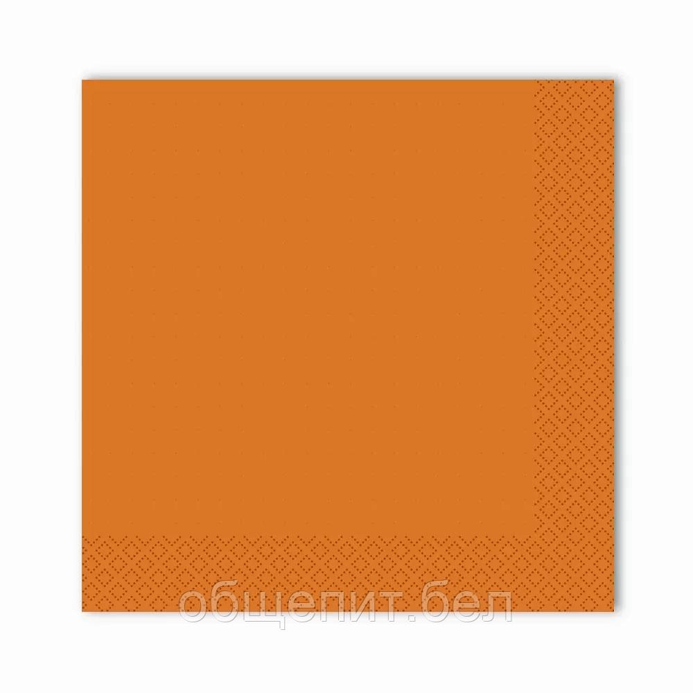 Салфетки Gratias однослойные 24*24 см оранжевые, 400 шт/уп, сложение 1/4 - фото 2 - id-p165775380
