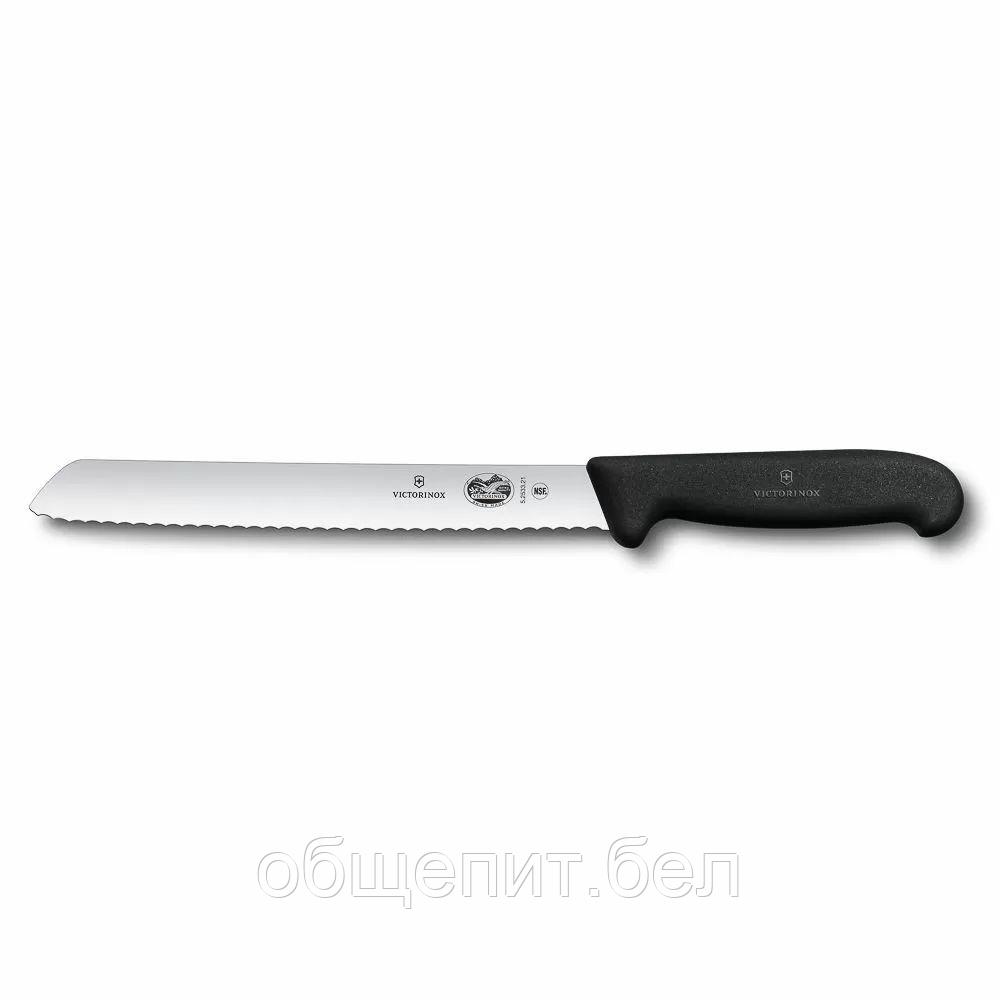 Нож для хлеба Victorinox Fibrox 21 см, ручка фиброкс - фото 1 - id-p165778291