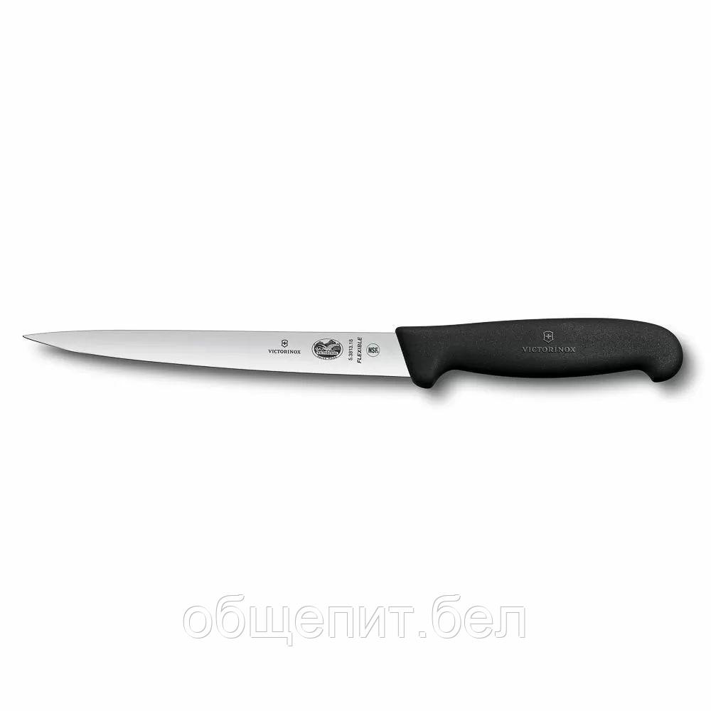 Нож филейный Victorinox Fibrox, супер-гибкое лезвие, 18 см, ручка фиброкс - фото 1 - id-p165778293
