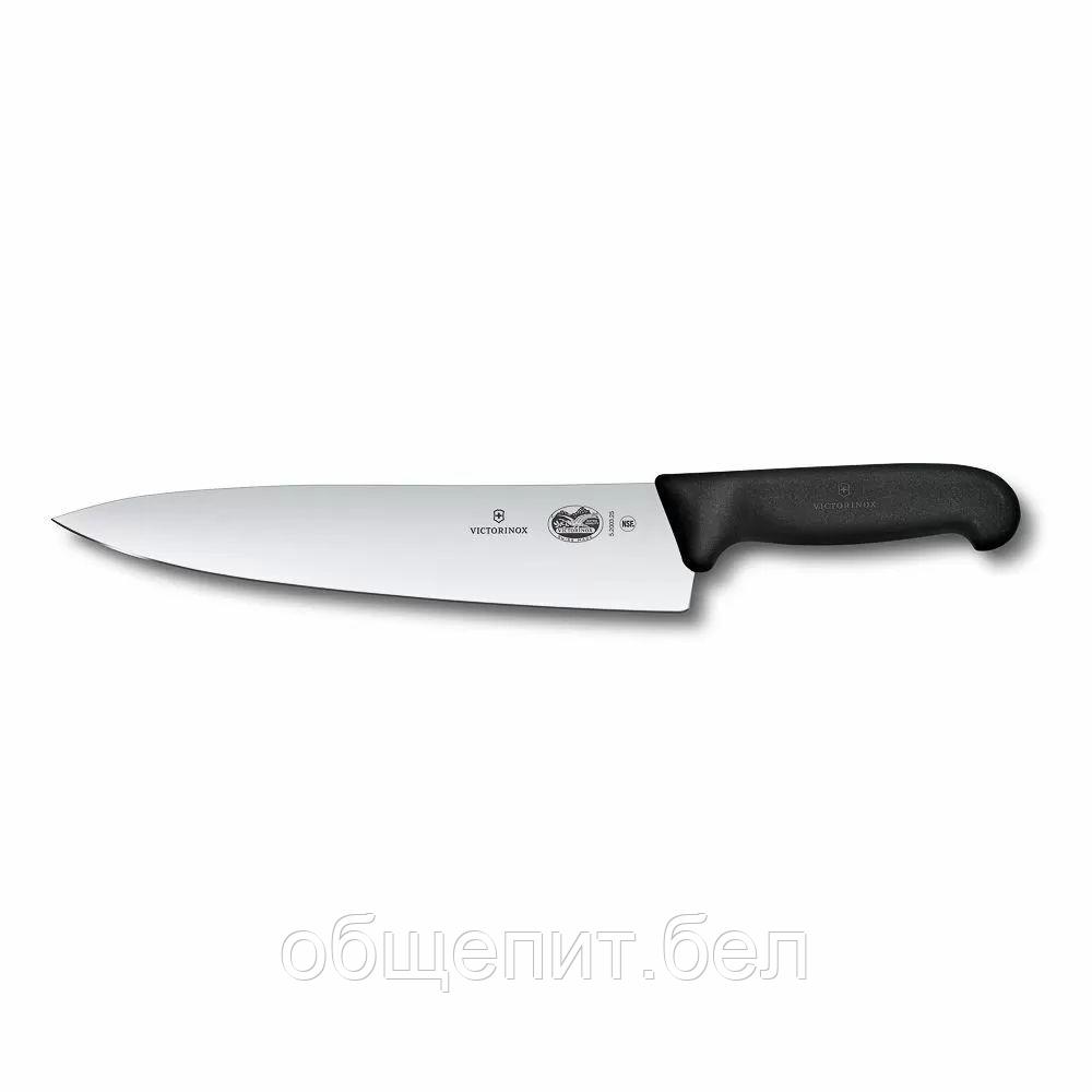 Универсальный нож Victorinox Fibrox 19 см, ручка фиброкс черная - фото 1 - id-p165778294