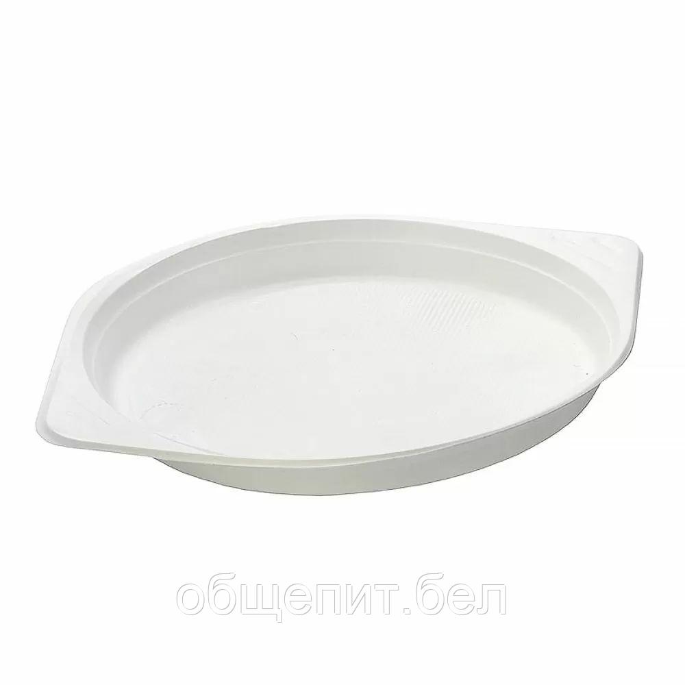 Тарелка десертная Huntamaki, 16 см, белая, PP, 100 шт/уп