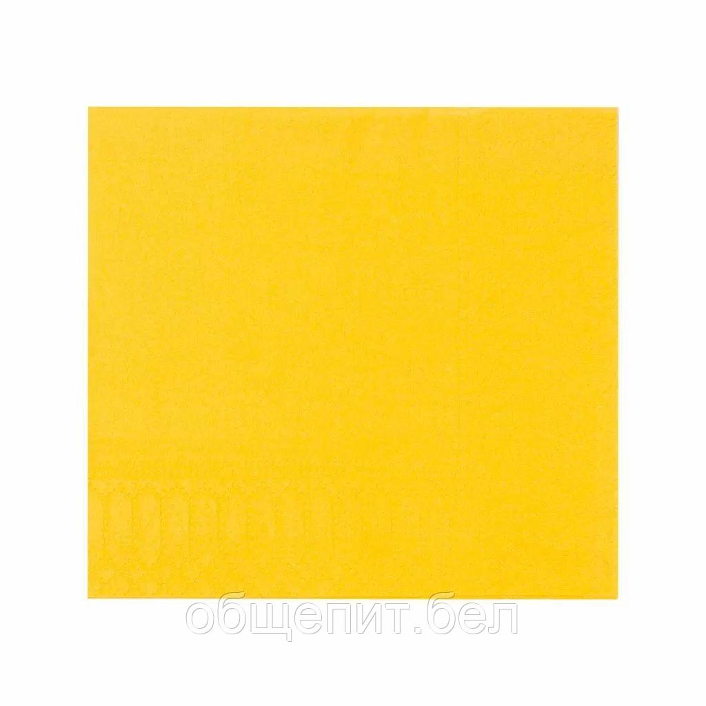 Салфетки двухслойные, желтые, сложение 1/4, 33*33 см, 200 шт, P.L. Proff Cuisine
