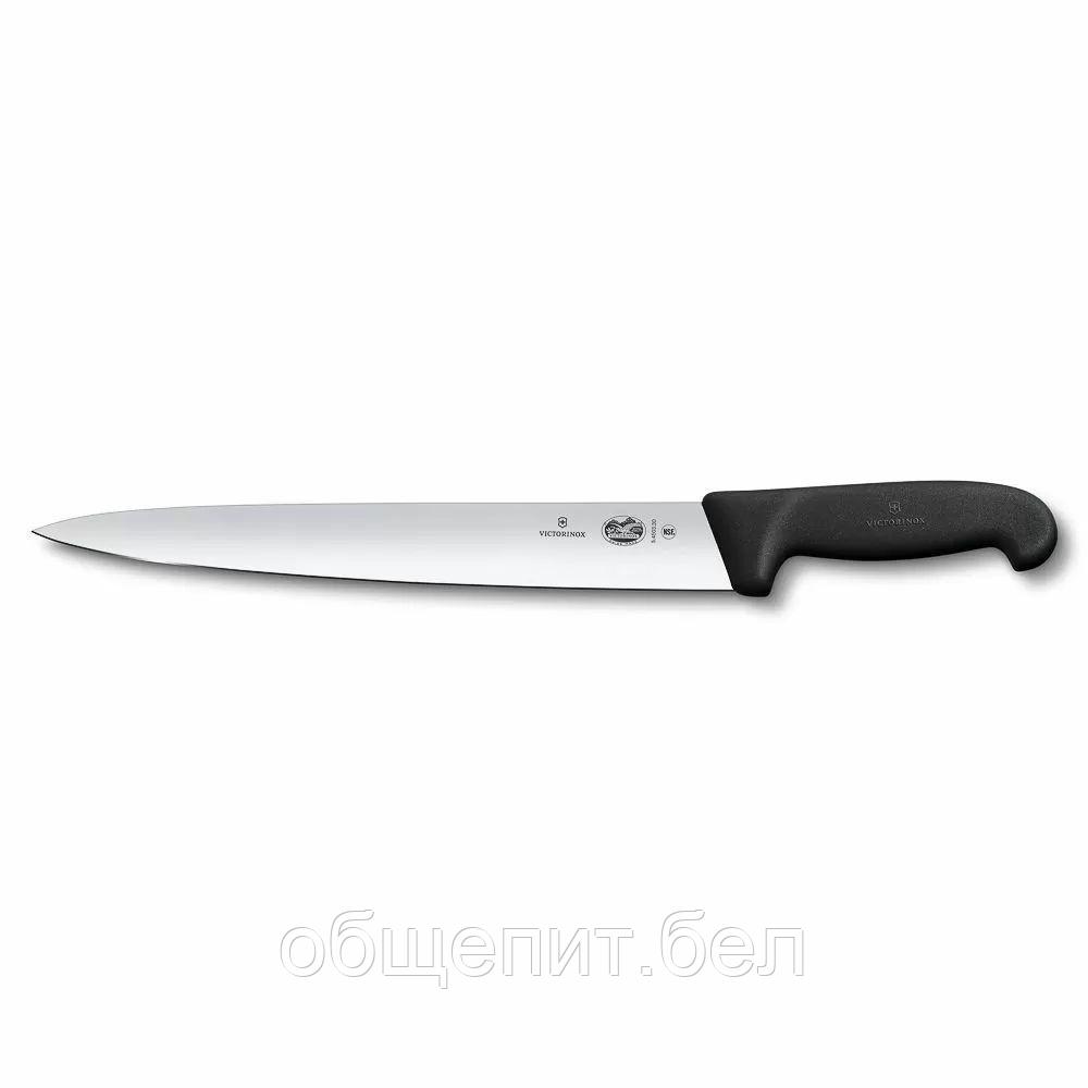 Нож Victorinox Fibrox для нарезки 30 см, ручка фиброкс - фото 1 - id-p165778302