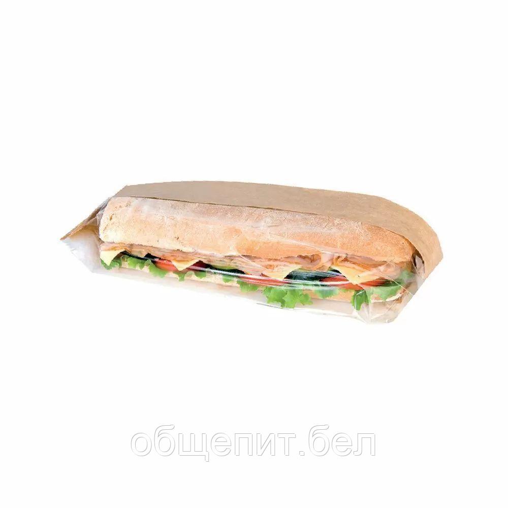 Пакет Panorama для сэндвича с окном 9+5,5*26 см, 250 шт/уп, Garcia de PouИспания - фото 1 - id-p165773440